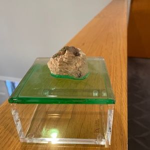 Storage box from The Container Store add on resin art